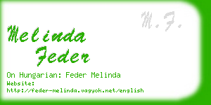 melinda feder business card